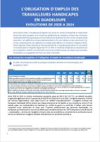 L'obligation d'emploi des travailleurs handicapés en Guadeloupe : évolutions de 2020 à 2024