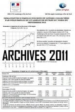 Demandeurs d'emploi inscrits et offres collectées par Pôle emploi en Guadeloupe et Îles du Nord (archives 2011) 