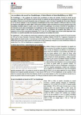 Les accidents du travail en Guadeloupe, à Saint-Martin et Saint-Barthélemy en 2022