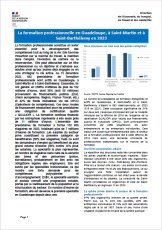 La formation professionnelle en Guadeloupe, à Saint-Martin et Saint-Barthélemy en 2023
